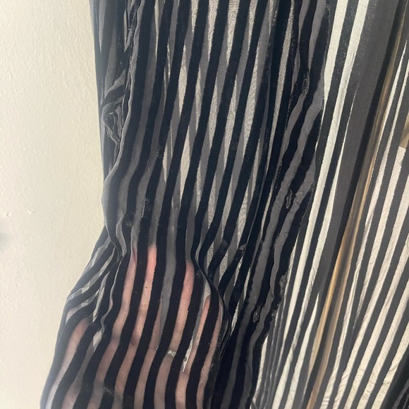 Paige velvet striped button down - Picture 4 of 4